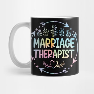 Marriage Therapist cute floral watercolor Mug